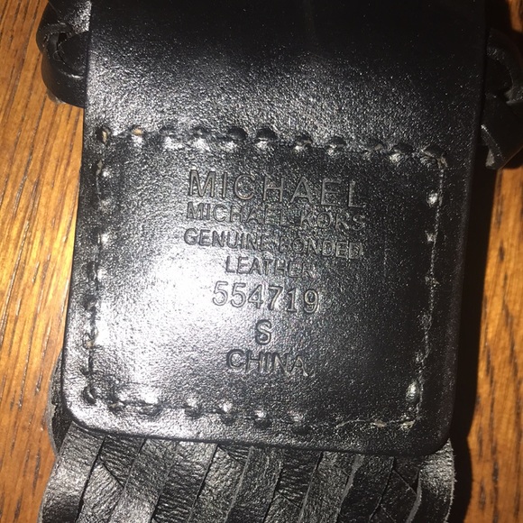 Michael Kors black braided belt size small - Picture 2 of 3